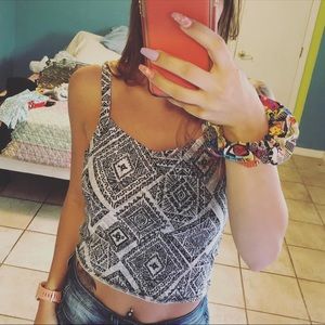 Aeropostale Medium Summer Retro Crop Top